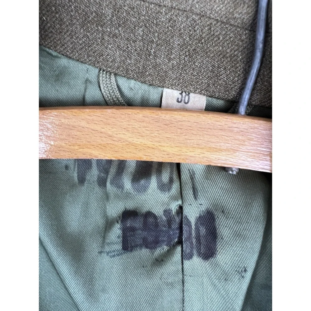 Vintage 1955 US Army M-1950 Wool Serge‎ Eisenhower Ike Jacket 38R Olive Drab OG